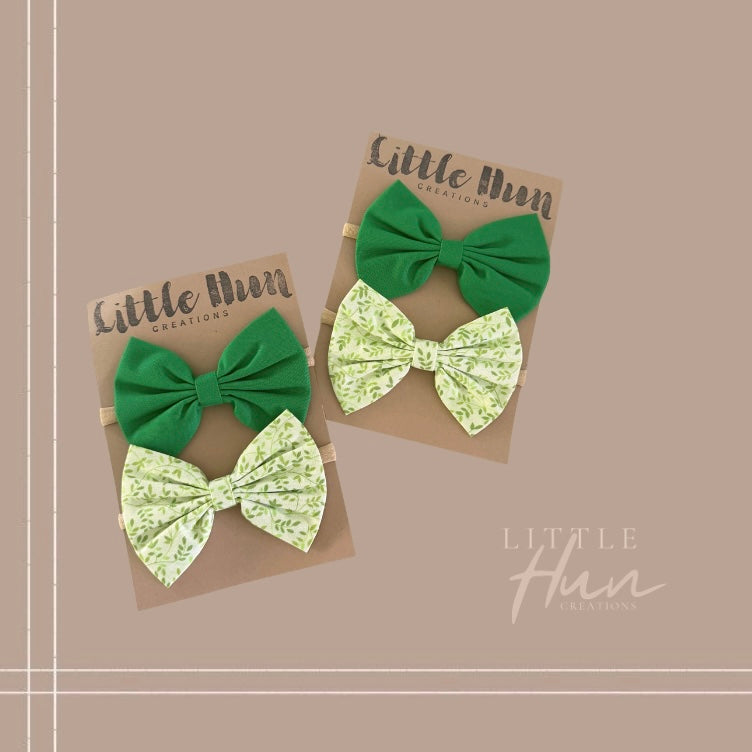 Keiki Nylon Headwrap - Blooming Green