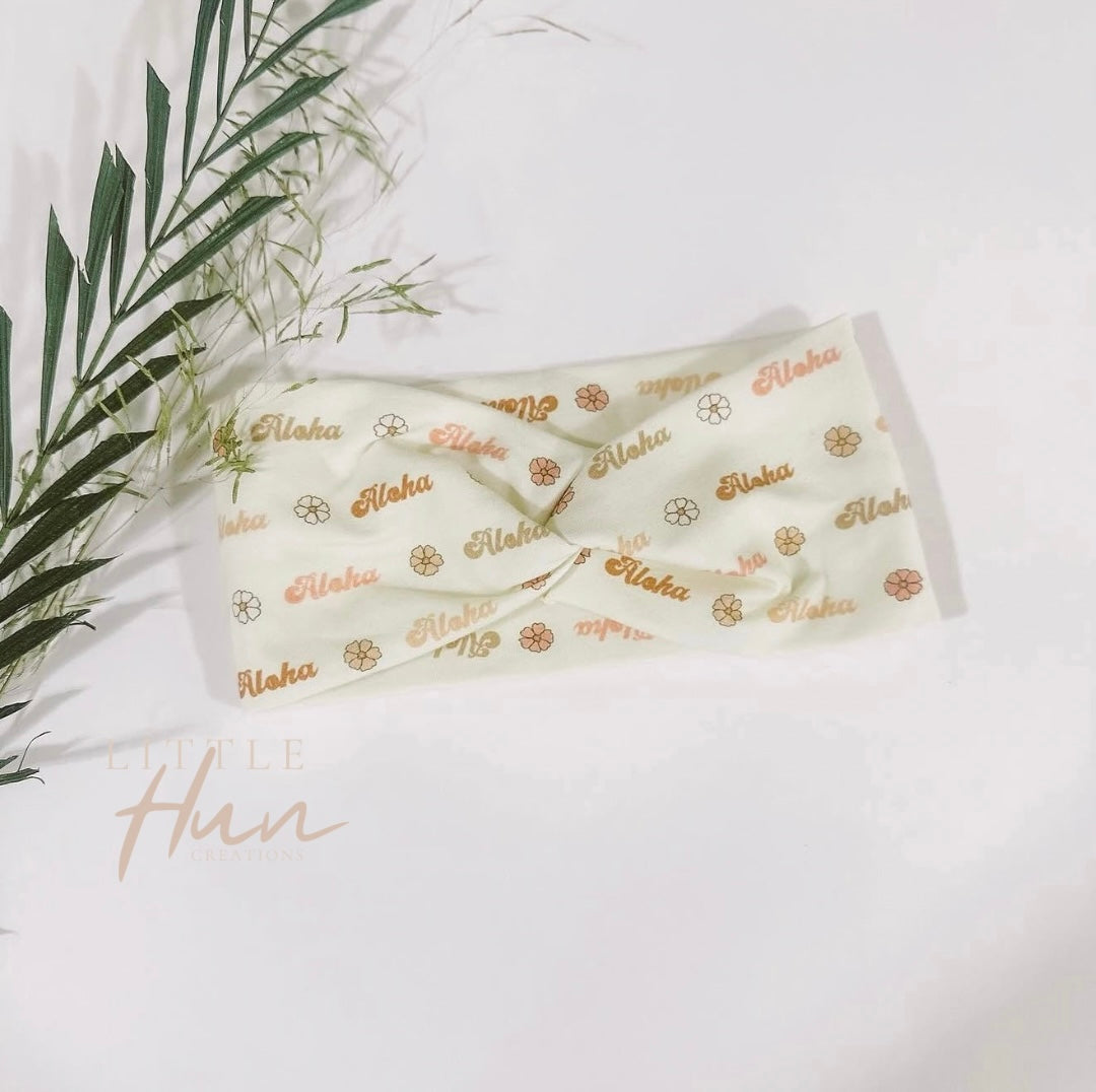 Adult Headwrap - Boho Aloha