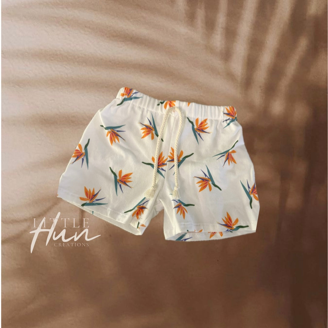 Everyday Keiki Shorts - Bird of Paradise