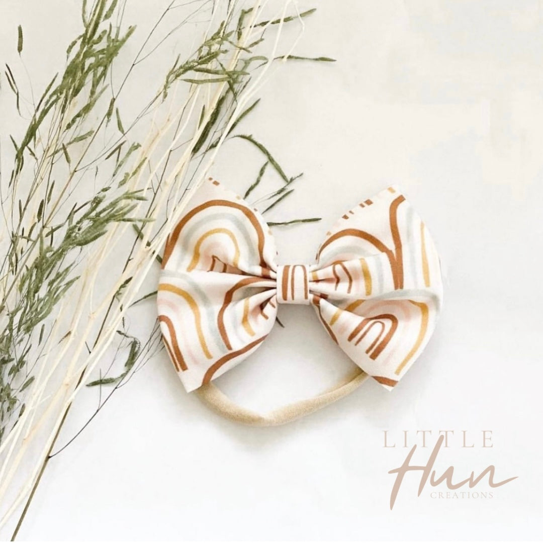 Keiki Nylon Headwrap - Boho Rainbow
