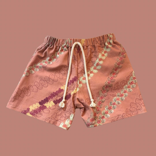 Everyday Keiki Shorts -Niihau Shell Lei
