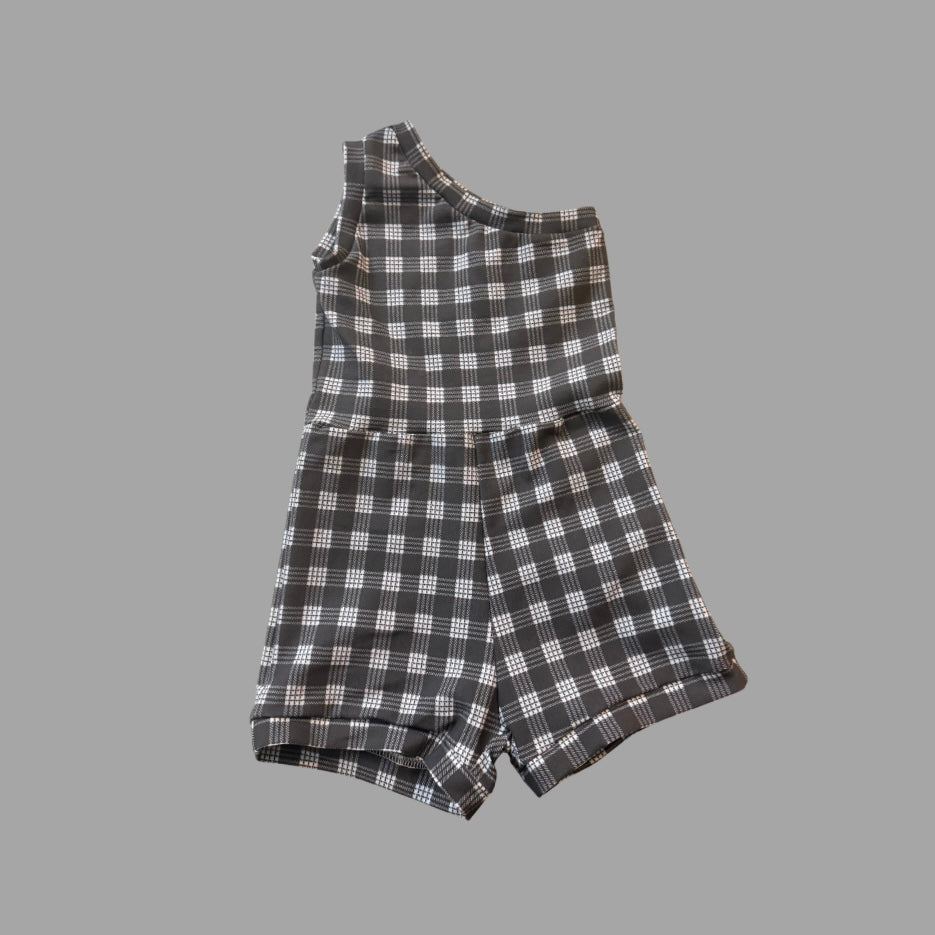 LHC Romper - Black Palaka
